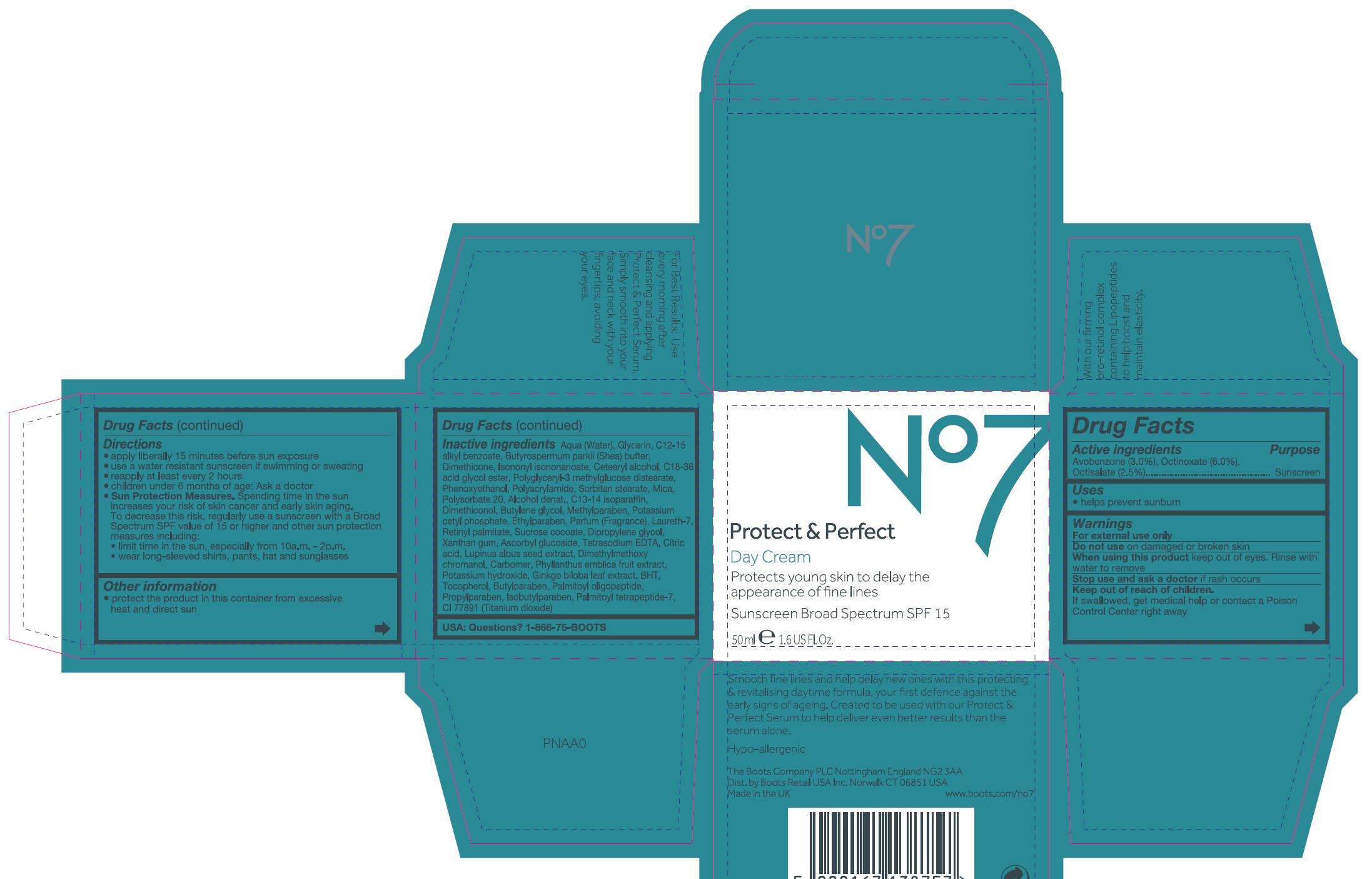 No7 Protect and Perfect Day Sunscreen Broad Spectrum SPF 15